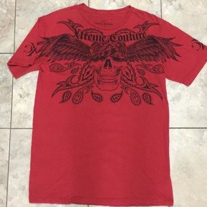 Extreme Couture - (L) T-Shirt Red Double Sided